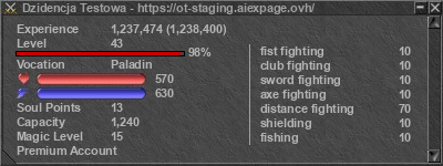 Signature for player Dzidencja Testowa