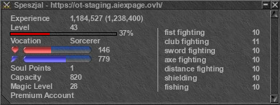 Signature for player Speszjal